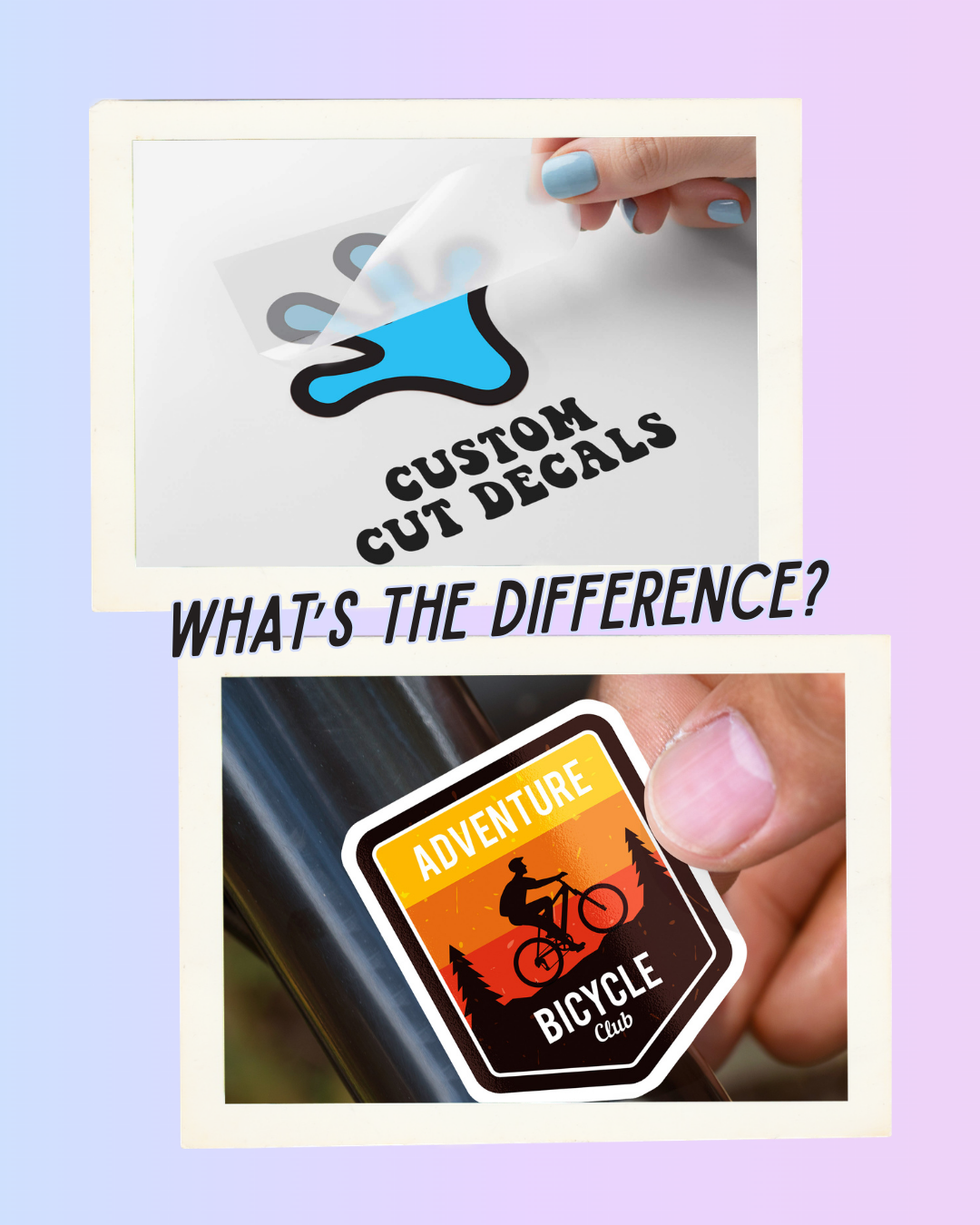 Decals vs Stickers vs Labels vs Window Cling