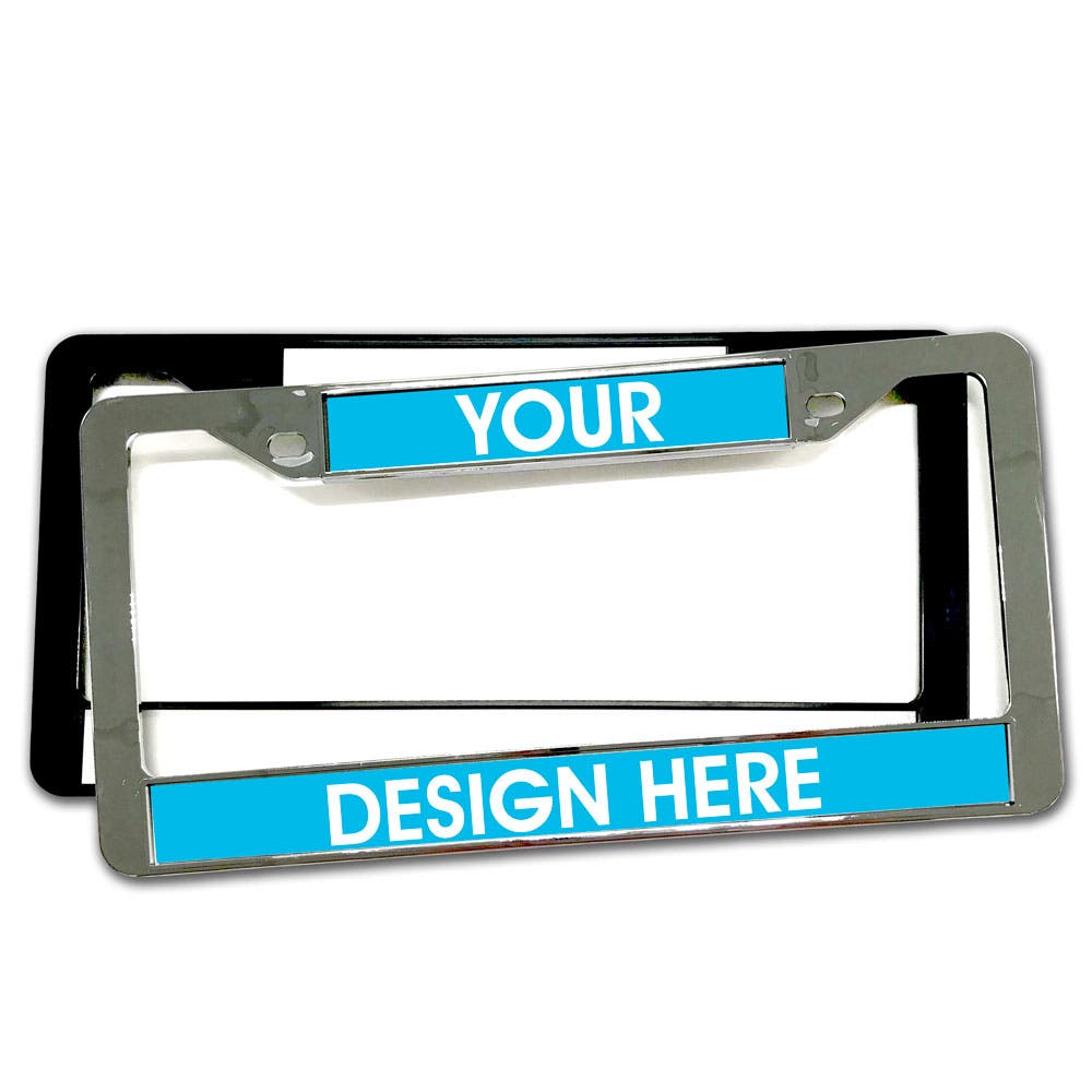 Custom License Plate Frames Design & Buy Chrome or Plastic