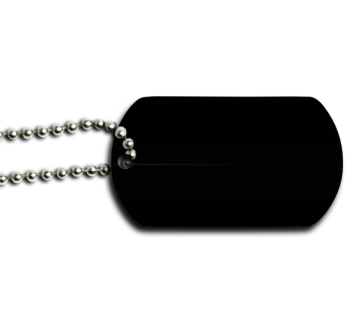 Skull Dog Tag Back 
