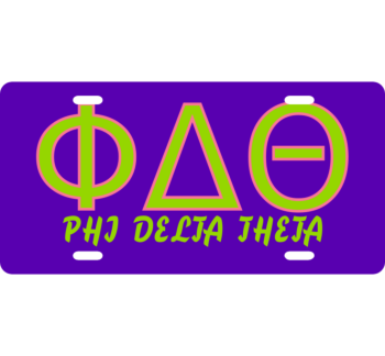 PHI DELTA THETA License Plate 