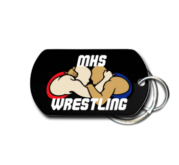 Wrestling Key Chain Front