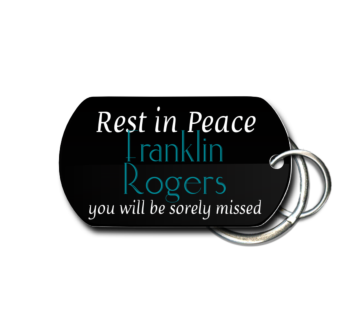 Rest In Peace Key Chain Front