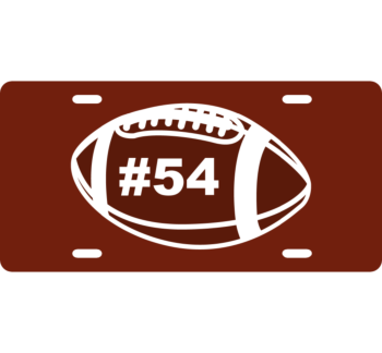 Football Number License Plate