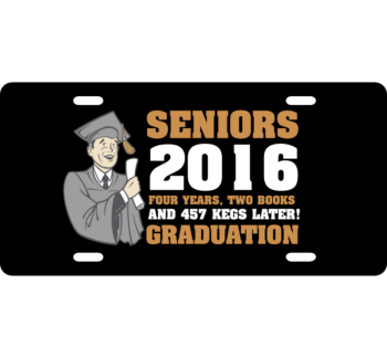 College Grad License Plate