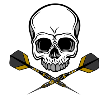 Skull Darts Decal