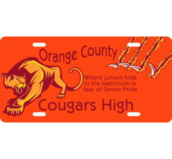 Orange County HS License Plate 