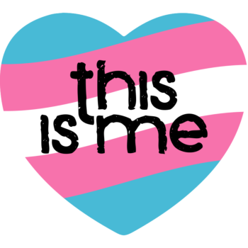 National Coming Out Day Transgender Heart Shaped Magnet