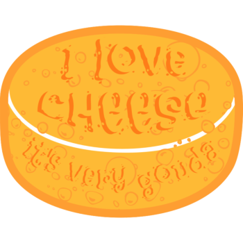 I Love Cheese Car Magnet