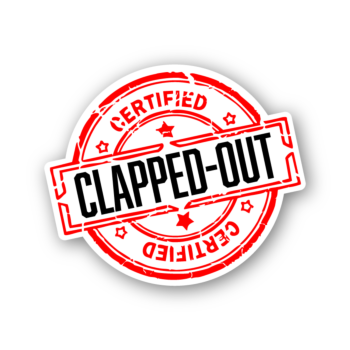 KC Turbos Certified Clapped Out Sticker