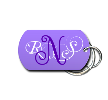 Monogram Key Chain Front 