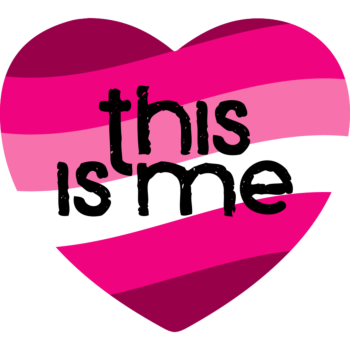 National Coming Out Day Lesbian Heart Shaped Magnet