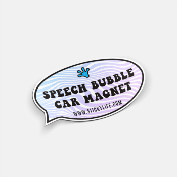 Speech Bubble Car Magnet