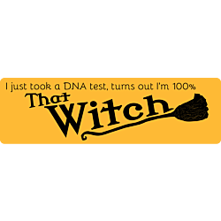 100% That Witch Vinyl Bumper Sticker