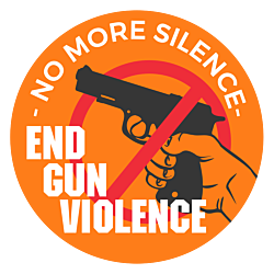 End Gun Violence Circle Stickers