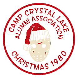 Camp Crystal Lake Christmas Friday the 13th Parody Circle Vinyl Decal