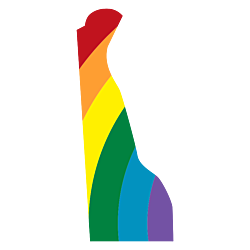 Delaware LGBT Rainbow Decal