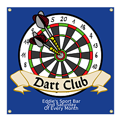 Dart Club Vinyl Banner