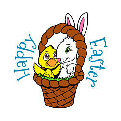 Easter Basket Temporary Tattoo