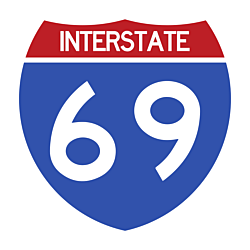 Interstate 69 Car Magnet