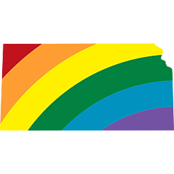 Kansas LGBT Rainbow Decal
