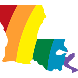 Louisiana LGBT Rainbow Decal