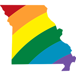 Missouri LGBT Rainbow Decal