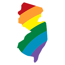 New Jersey LGBT Rainbow Decal
