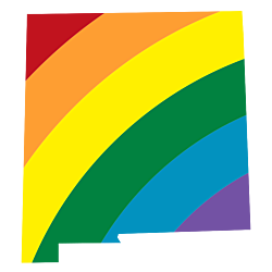 New Mexico LGBT Rainbow Decal