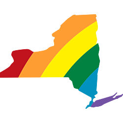 New York LGBT Rainbow Decal