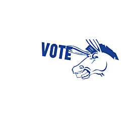 North Carolina Vote Democrat Decal