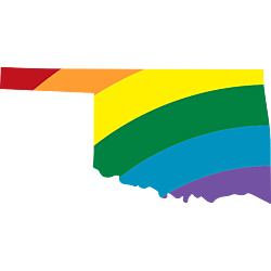 Oklahoma LGBT Rainbow Decal
