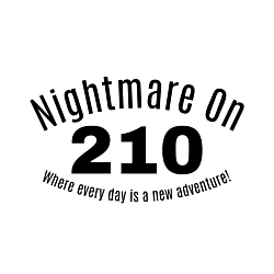 Nightmare on 210 Oval Car Magnet