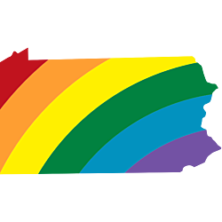 Pennsylvania LGBT Rainbow Decal