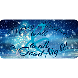 Merry Christmas to All Decorative Rectangle Aluminum Sign