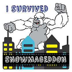 I Survived Snowmageddon Decal