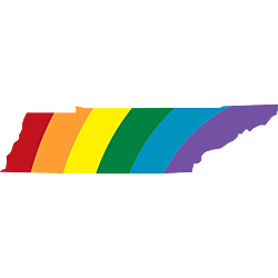 Tennessee LGBT Rainbow Decal