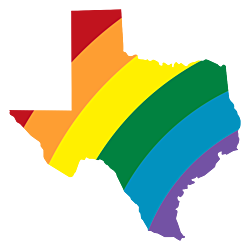Texas LGBT Rainbow Decal