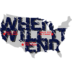 When Will It End Map of the USA Vinyl Decal