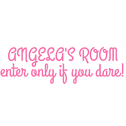 Angela's Room Vinyl Lettering