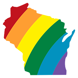 Wisconsin LGBT Rainbow Decal