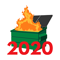 Dumpster Fire 2020 Car Magnet