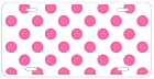 Poka Dot License Plate