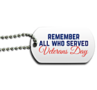 Veterans Day Dog Tag Back
