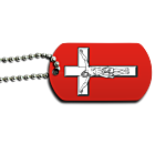 Crucifixion Dog Tag Back 