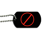 No Sign Dog Tag Back 
