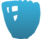 Baseball Glove Car Magnet