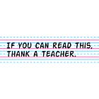 Thank a Teacher Rectangle Bumper Sticker