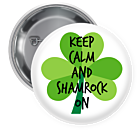 Keep Calm Pin Backed Button