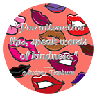 Attractive Lips Audrey Hepburn Quote Circle Vinyl Decal