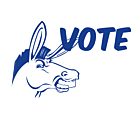 Connecticut Vote Democrat Decal